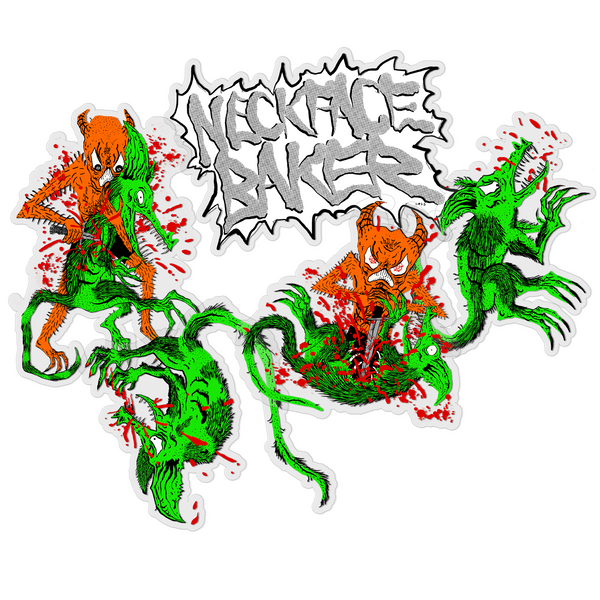 Toxic Rats NECKFACE Stickers 10 PACK