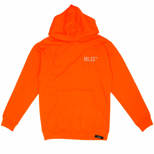 Miles Pullover Embroidered Logo Safety Orange