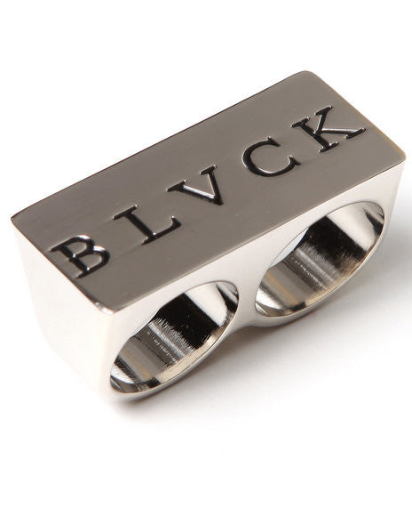 BLVCK TWO FINGER RING SILVER - SMALL