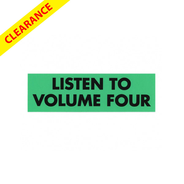 Listen To Volume Four Sticker - 12 Pack (ASSORTED COLORS)