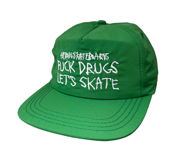 Fuck Drugs Green Snapback
