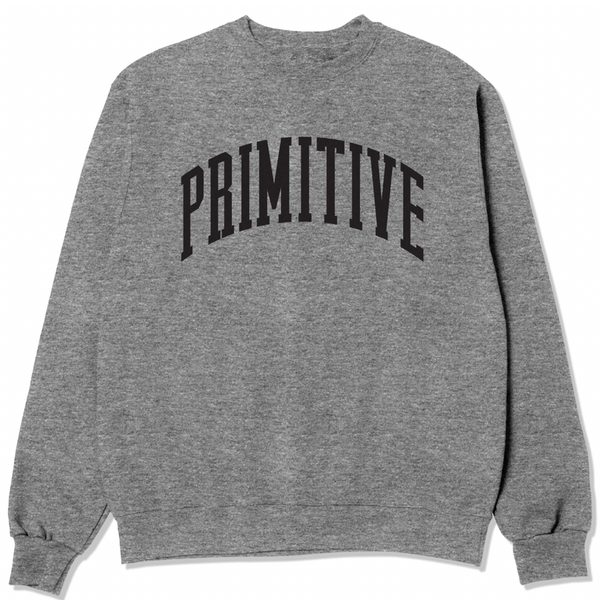 COLLEGIATE ARCH CREWNECK HEATHER