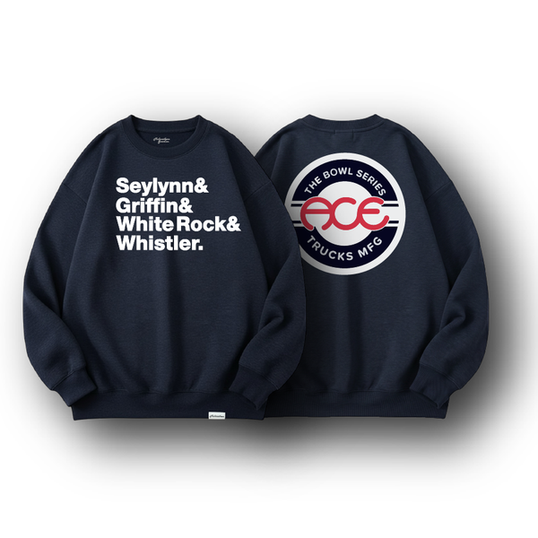 Ace x Bowl Series 4 Bowls Crewneck Navy