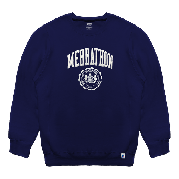 Academy Crewneck Navy *Puff Print