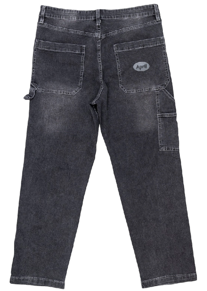 April Washed Black Carpenter Jean