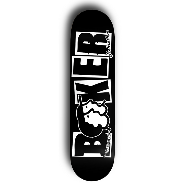 Baker x Mehrathon Dipped Black Brand Logo Deck