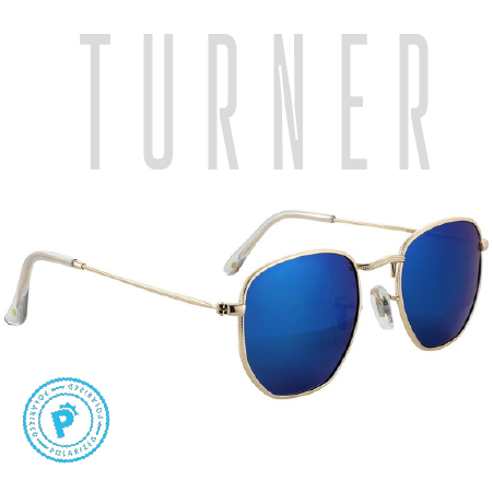 TURNER POLARIZED - GOLD/BLUE MIRROR