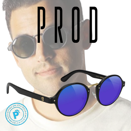 PROD PREMIUM POLARIZED - BLACK/GOLD/BLUE MIRROR