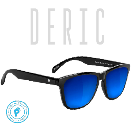 DERIC POLARIZED - BLACK/BLUE MIRROR