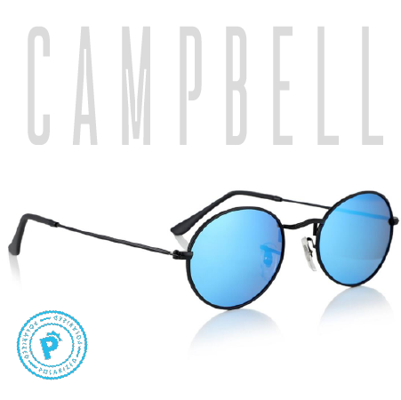 Campbell Polarized - Black/Blue Mirror