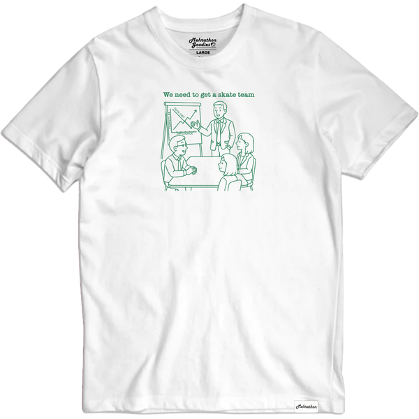 Corporate Bandwagon Tee White