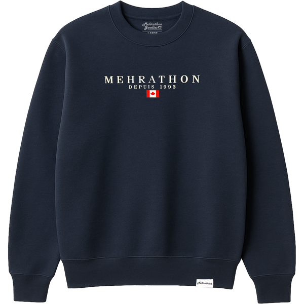 Depuis Crewneck *High Dense Applique Navy