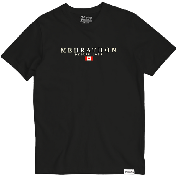 Depuis Tee *High Dense Applique Black