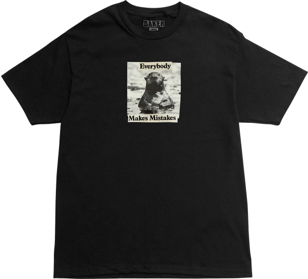 MISTAKES Black Tee *art by Stu Kirst