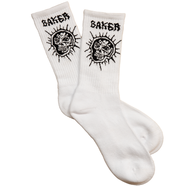 Baker Fury WHT Socks