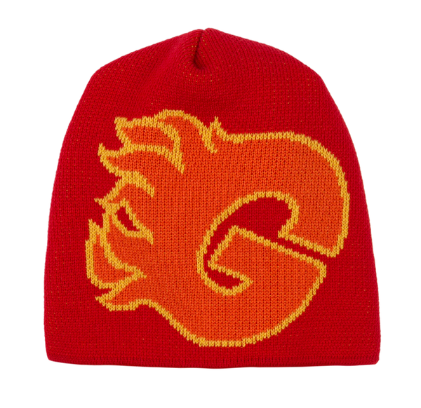 Classic Grip Flames Premium Beanie Red *Made in Canada