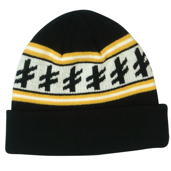 GANG LOGO BEANIE BLACK/YELLOW