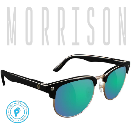 MORRISON - BLACK / GREEN MIRROR POLARIZED