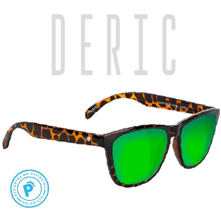 DERIC POLARIZED - TORTOISE/GREEN MIRROR