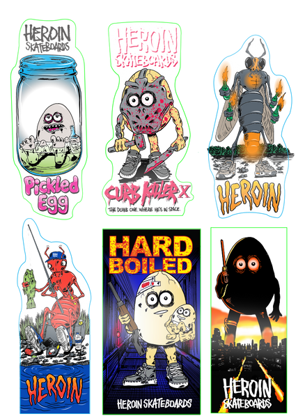 Pickled Egg Stickers 12pk