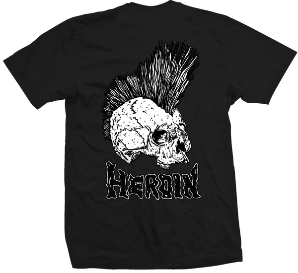 PUNK SKULL TEE BLACK