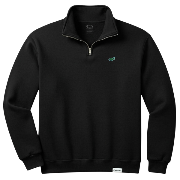 LAMEHRA ARMY QUARTER ZIP BLACK