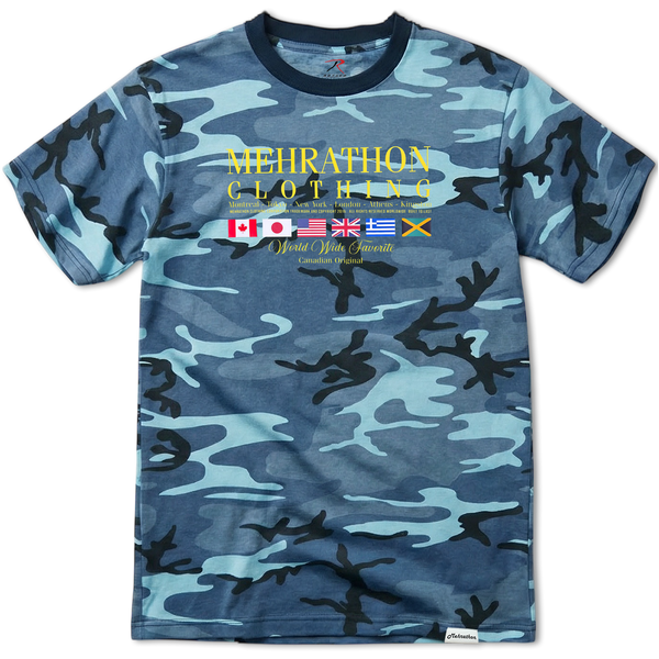 WORLDWIDE FAVORITES TEE BLUE CAMO
