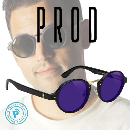 PROD PREMIUM POLARIZED - BLACK/GOLD/PURPLE MIRROR