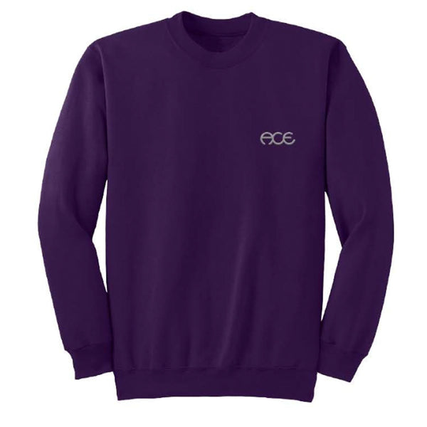 Hutch Embroidered Crewneck - Purple