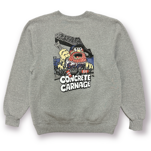 CONCRETE CARNAGE CREWNECK HEATHER