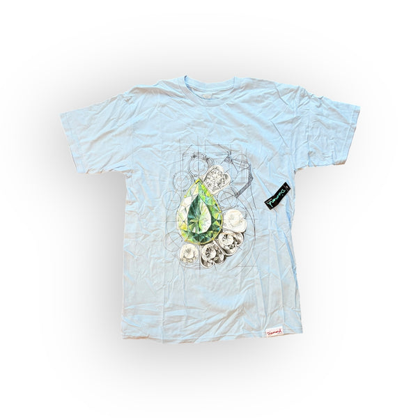 DIAMOND BLUEPRINT TEE BLUE (BOX 12)