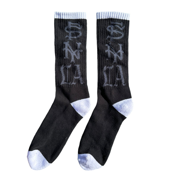 SF NY LA Socks Black