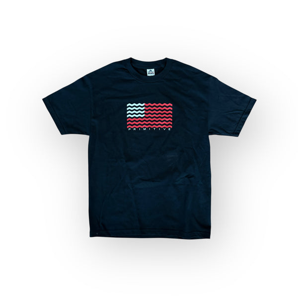 PRIMITIVE FLAG TEE BLACK (BOX 7)