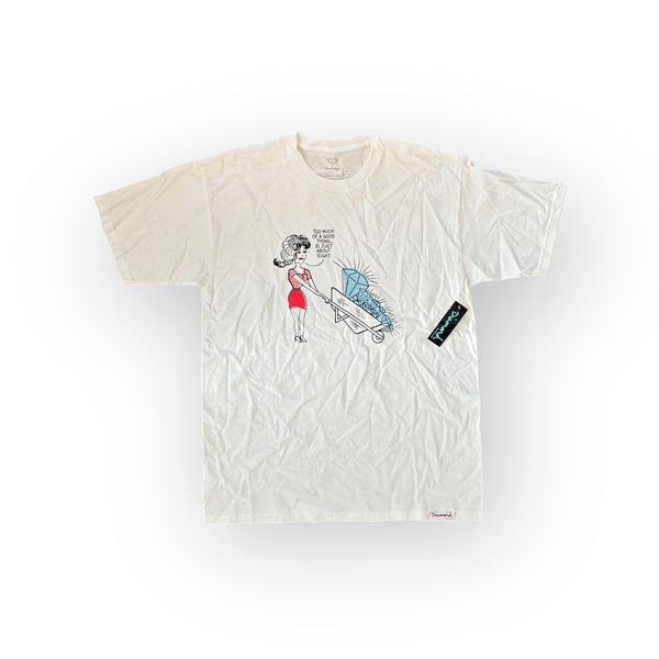 Diamond Too Much Tee White (BOX 9)