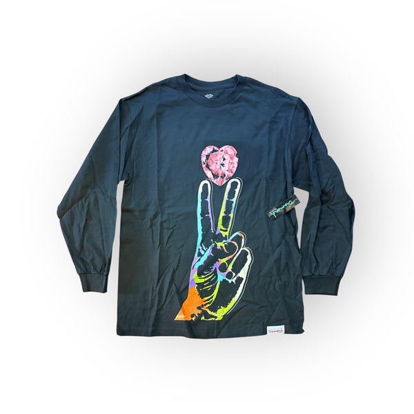 DIAMOND PEACE LONGSLEEVE BLACK (BOX 14)