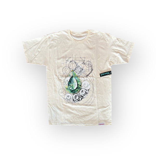 DIAMOND BLUEPRINT TEE NATURAL (BOX 12)