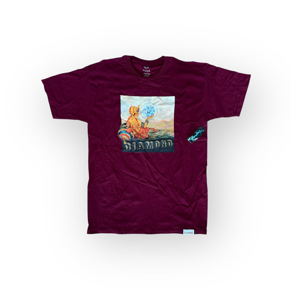 Diamond Gypsy Tee Burgundy (BOX 10)