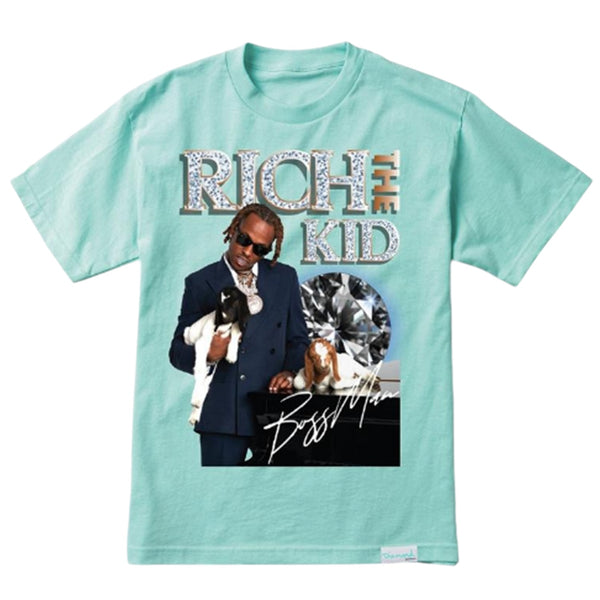 Rich the Kid x Diamond Bossman tee Tiffany