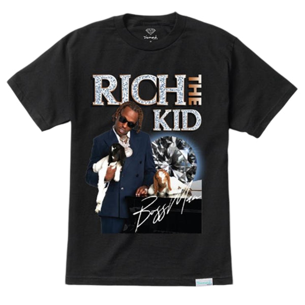 Rich the Kid x Diamond Bossman tee Black