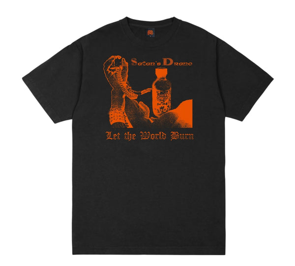 Let The World Burn Tee Black