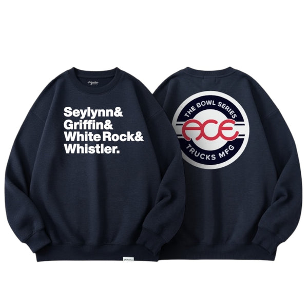 Ace x Bowl Series 4 Bowls Crewneck Navy
