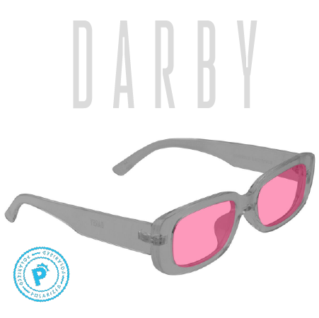 Darby - Transparent Grey/Pink Lens