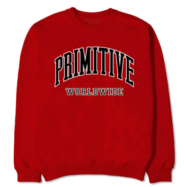 Collegiate Worldwide Crewneck - Scarlet