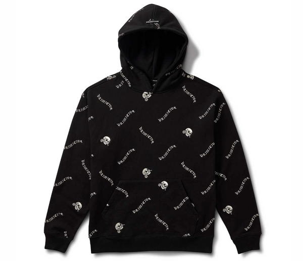 Rogue Hoody Black *All-Over Embroidery