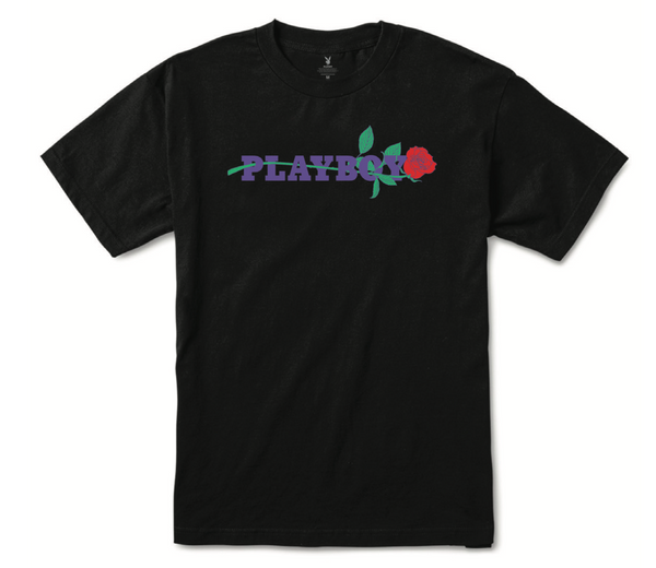 Playboy Roses Tee Black