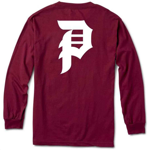 Dirty P Longsleeve Burgundy
