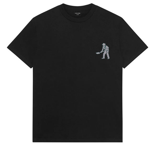 Ace x Passport & Spade SS Tee Black *Embroidered