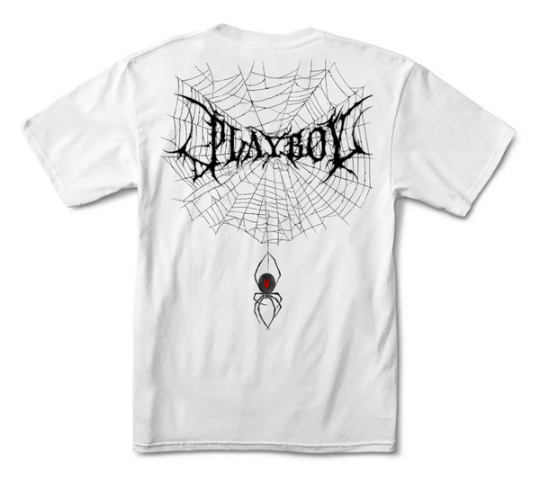 Playboy x Color Bars Black Widow Tee White