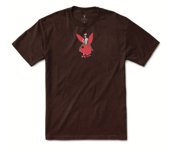 Playboy x Color Bars Straddle Tee Brown