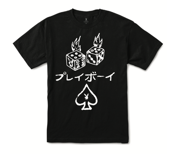 Playboy x Color Bars Stacked Tee Black